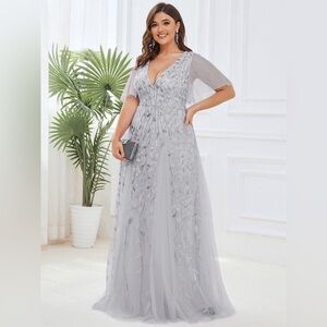 🆕Plus Size Floor Length Formal Evening Gowns for Weddings
